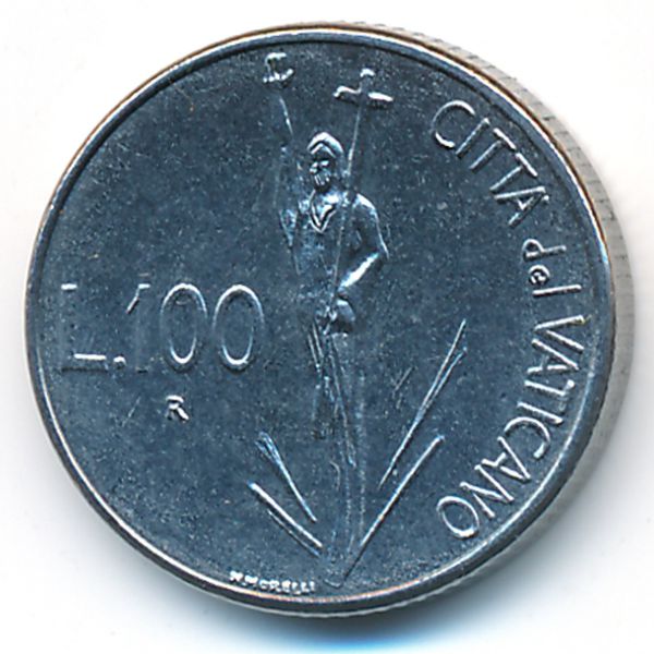 Ватикан, 100 лир (1991 г.)