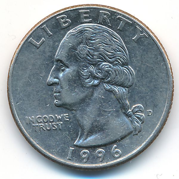 США, 1/4 доллара (1996 г.)