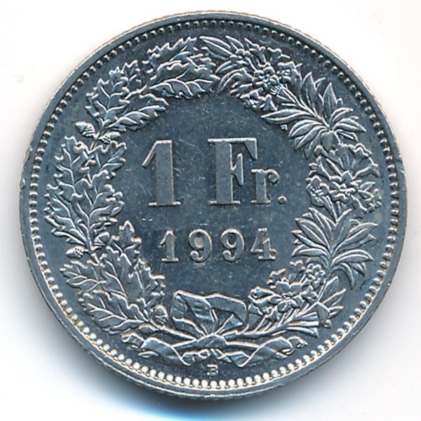 Швейцария, 1 франк (1994 г.)