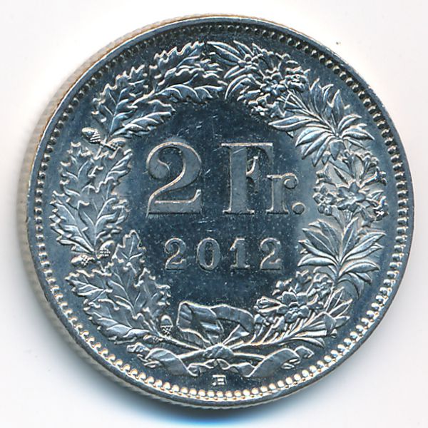 Швейцария, 2 франка (2012 г.)