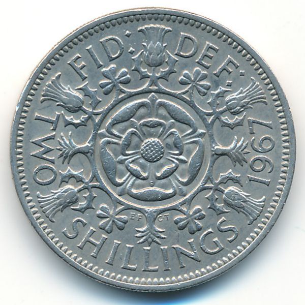 Великобритания, 2 шиллинга (1967 г.)