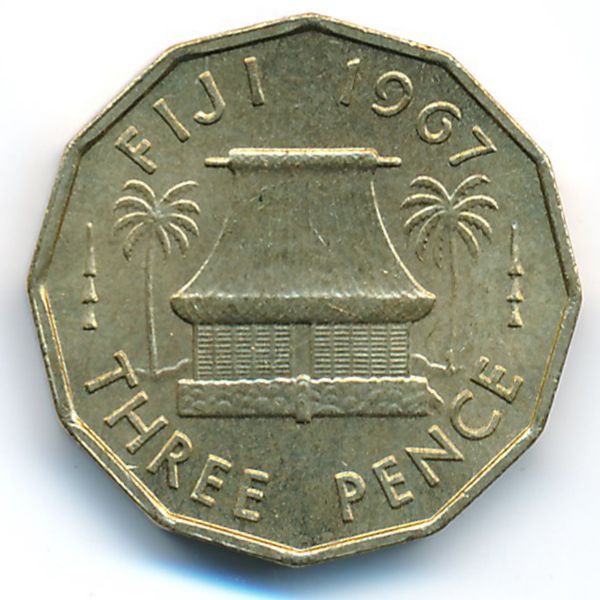 Фиджи, 3 пенса (1967 г.)