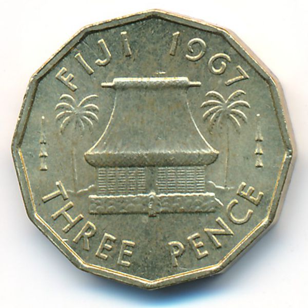 Фиджи, 3 пенса (1967 г.)