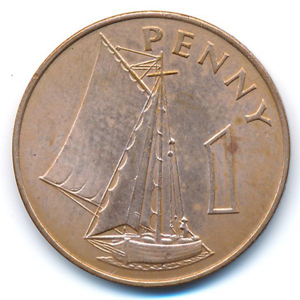 Гамбия, 1 пенни (1966 г.)