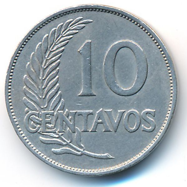 Перу, 10 сентаво (1937 г.)