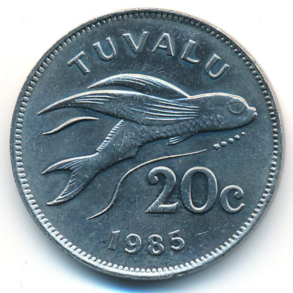 Тувалу, 20 центов (1985 г.)