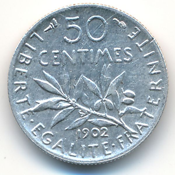 Франция, 50 сентим (1902 г.)