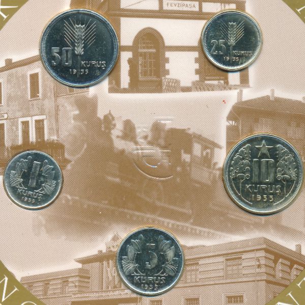 Турция, Набор монет (2002 г.)