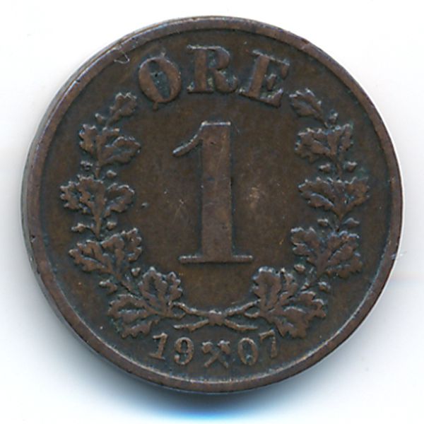 Норвегия, 1 эре (1907 г.)