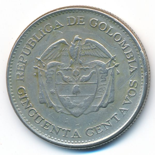 Колумбия, 50 сентаво (1963 г.)