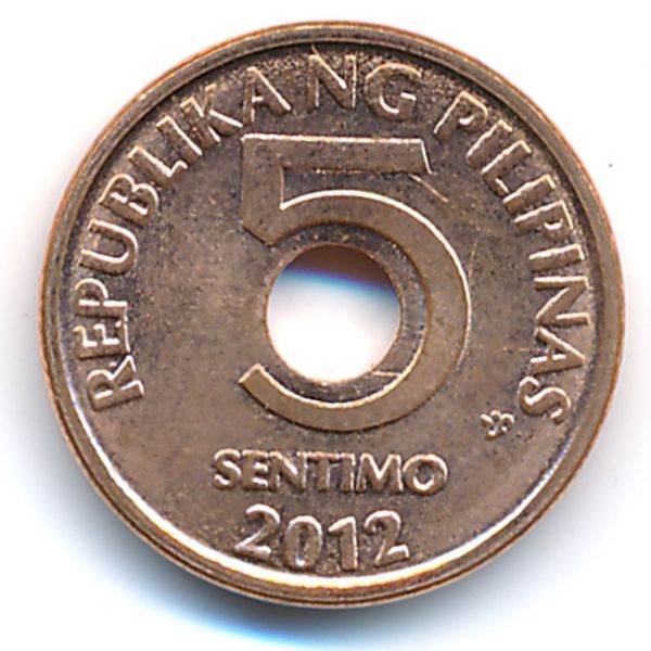 Филиппины, 5 сентимо (2012 г.)