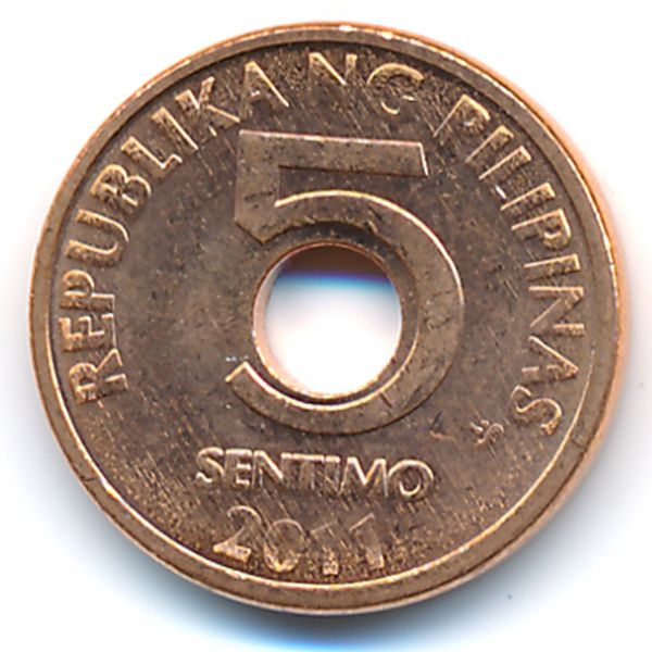 Филиппины, 5 сентимо (2011 г.)