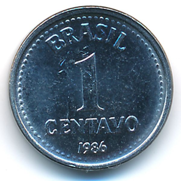 Бразилия, 1 сентаво (1986 г.)