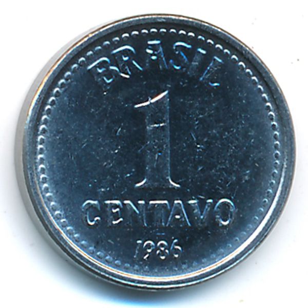 Бразилия, 1 сентаво (1986 г.)