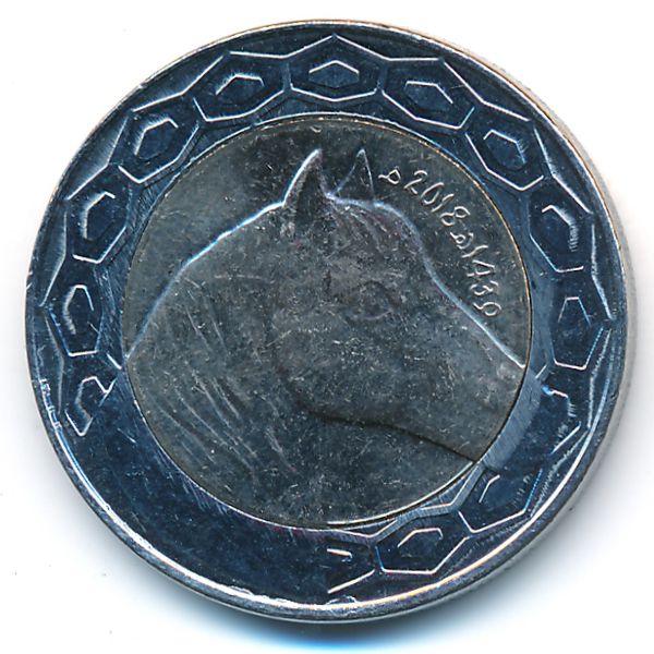 Алжир, 100 динаров (2018 г.)