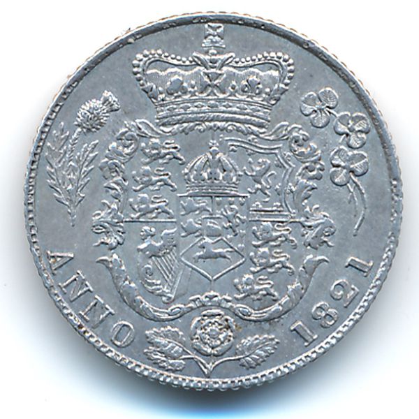 Великобритания, 6 пенсов (1821 г.)
