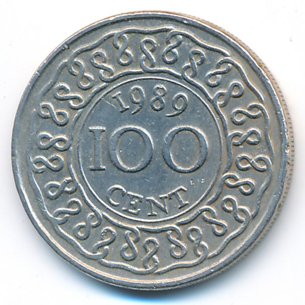 Суринам, 100 центов (1989 г.)