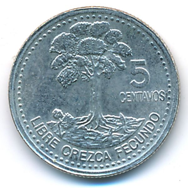 Гватемала, 5 сентаво (2000 г.)