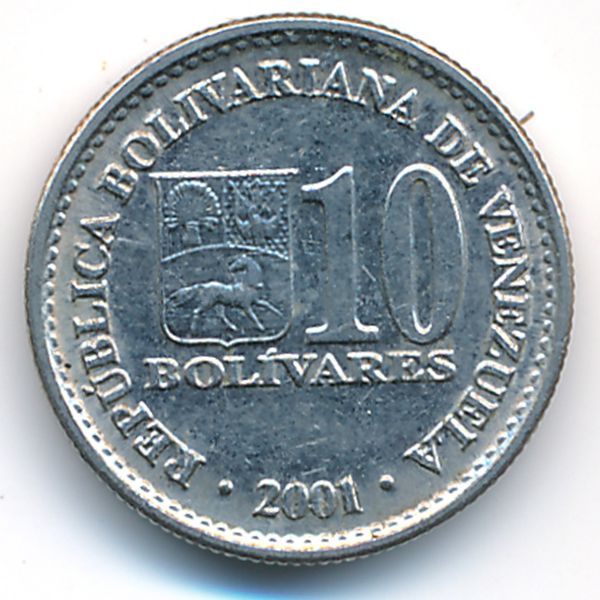 Венесуэла, 10 боливар (2001 г.)