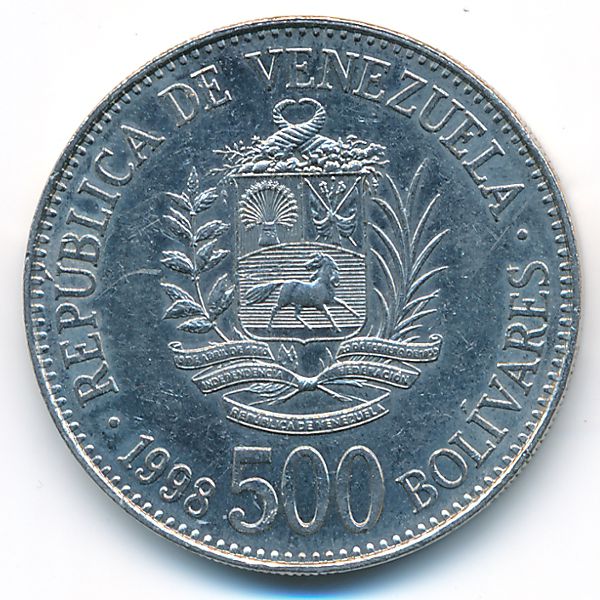 Венесуэла, 500 боливар (1998 г.)