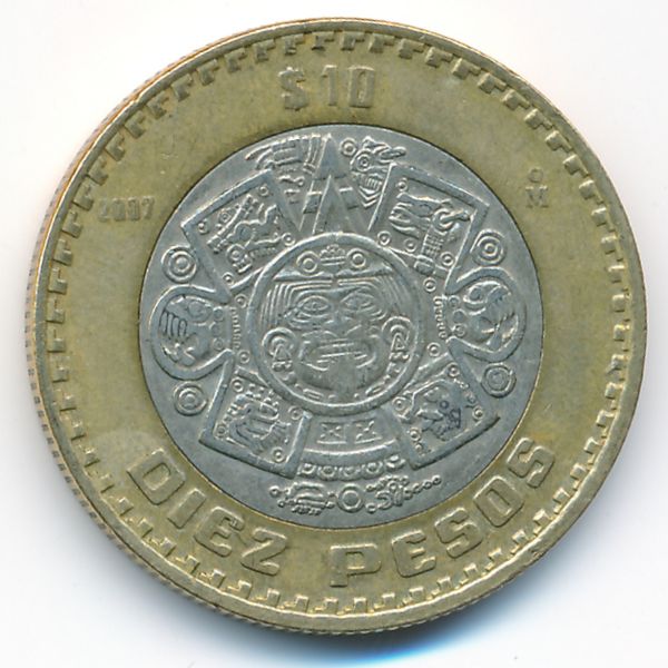 Мексика, 10 песо (2007 г.)