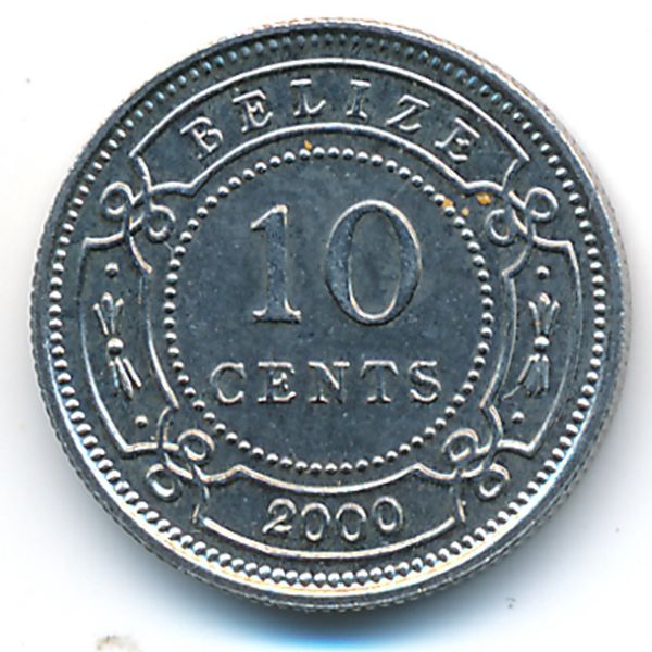 Белиз, 10 центов (2000 г.)