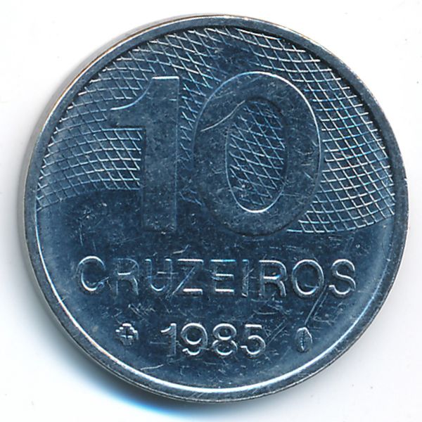 Бразилия, 10 крузейро (1985 г.)