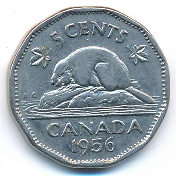 Канада, 5 центов (1956 г.)