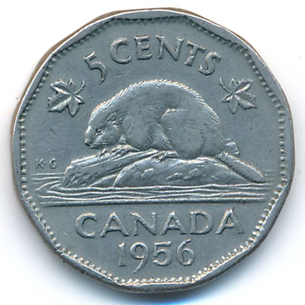 Канада, 5 центов (1956 г.)
