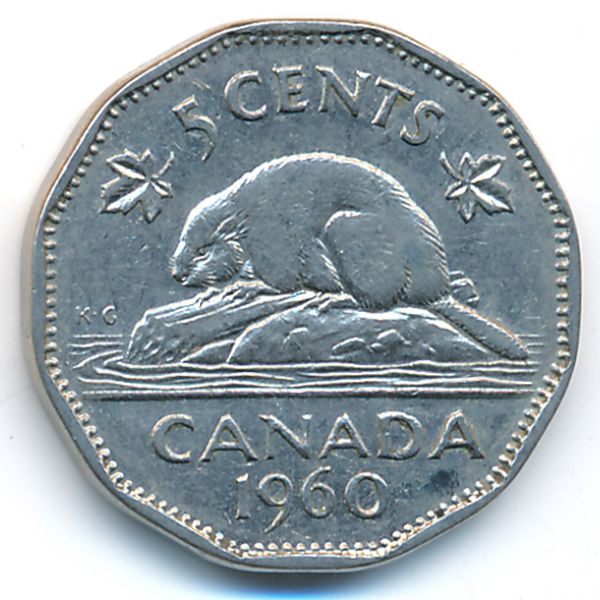Канада, 5 центов (1960 г.)