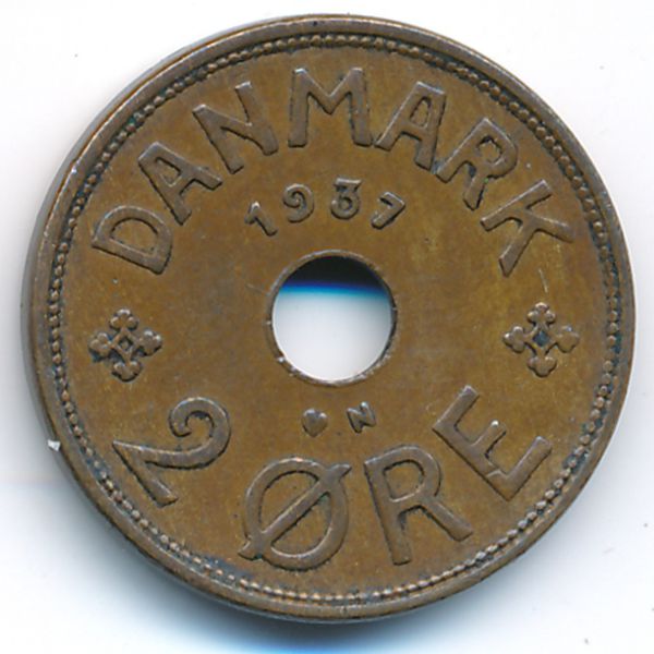 Дания, 2 эре (1937 г.)