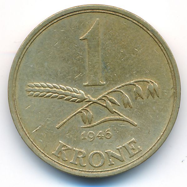 Дания, 1 крона (1946 г.)