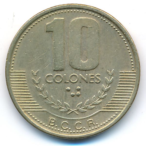 Коста-Рика, 10 колон (1999 г.)
