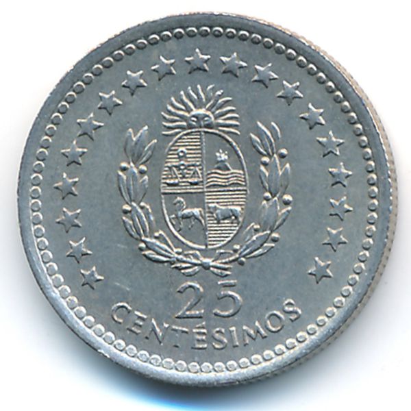 Уругвай, 25 сентесимо (1960 г.)