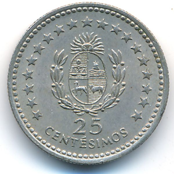 Уругвай, 25 сентесимо (1960 г.)