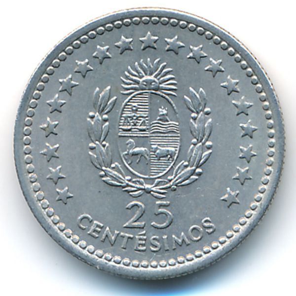 Уругвай, 25 сентесимо (1960 г.)