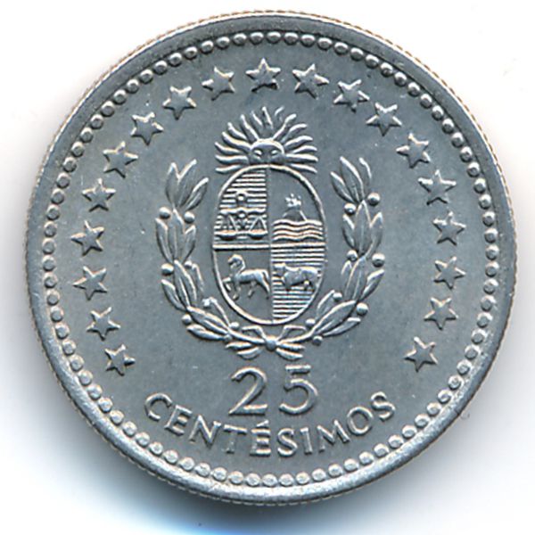 Уругвай, 25 сентесимо (1960 г.)