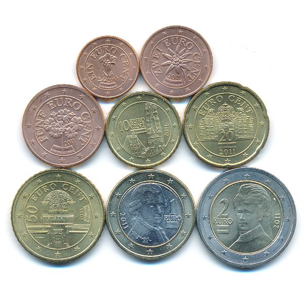 Австрия, Набор монет (2011 г.)