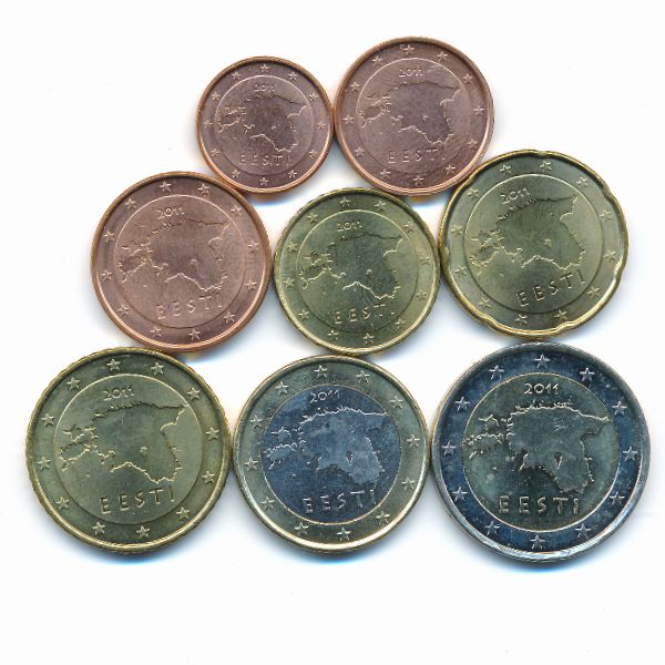 Эстония, Набор монет (2011 г.)