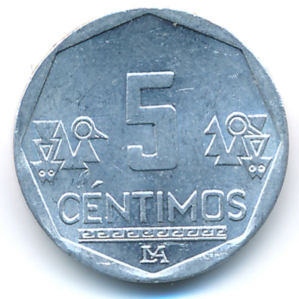 Перу, 5 сентимо (2012 г.)