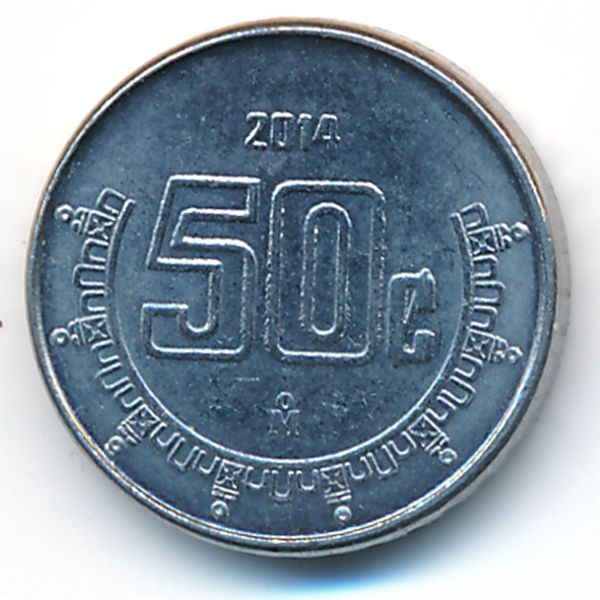 Мексика, 50 сентаво (2014 г.)