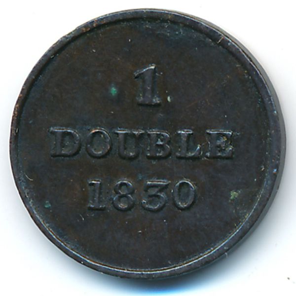 Гернси, 1 дубль (1830 г.)