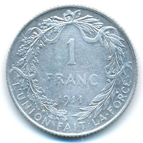 Бельгия, 1 франк (1911 г.)
