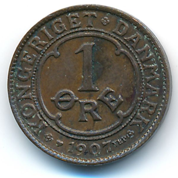 Дания, 1 эре (1907 г.)