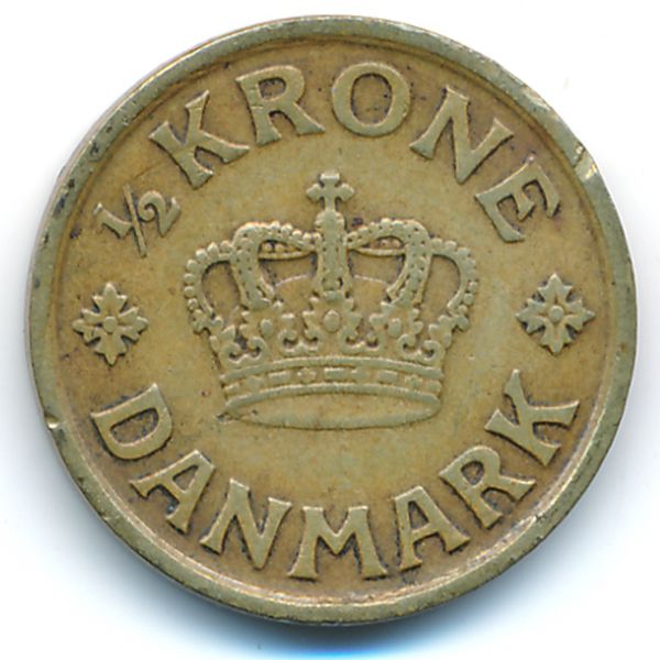 Дания, 1/2 кроны (1926 г.)