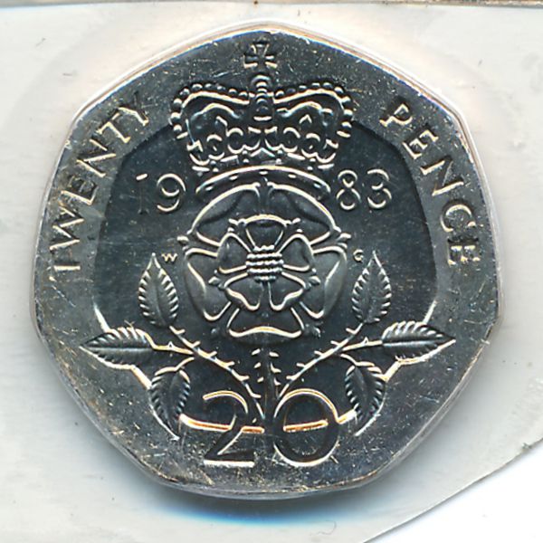 Великобритания, 20 пенсов (1983 г.)