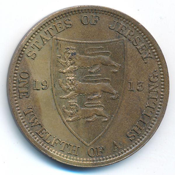 Джерси, 1/12 шиллинга (1913 г.)