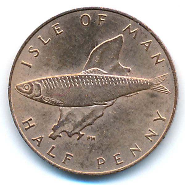 Остров Мэн, 1/2 пенни (1978 г.)
