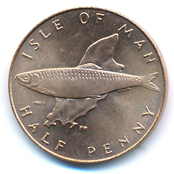 Остров Мэн, 1/2 пенни (1978 г.)