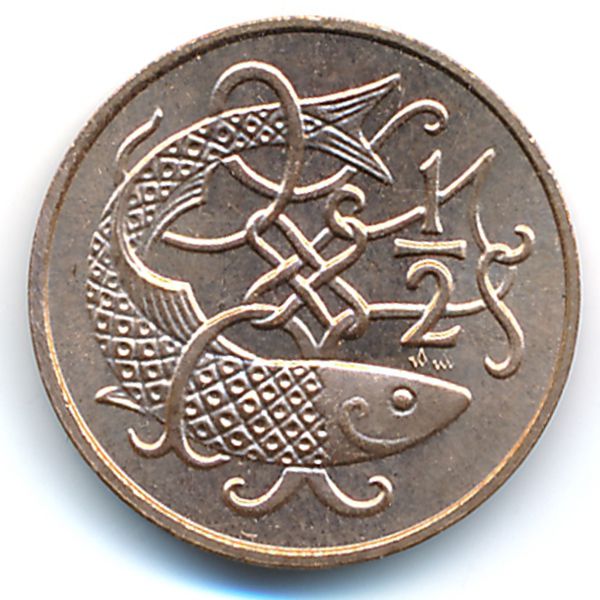 Остров Мэн, 1/2 пенни (1981 г.)